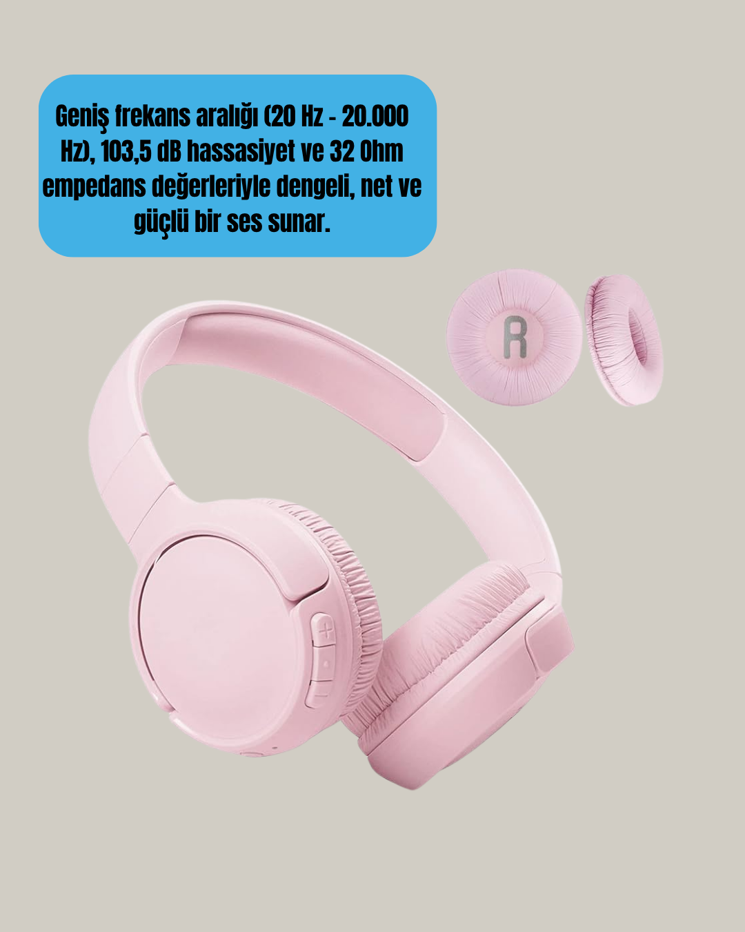 3.2 cm Sürücülü Ergonomik Kablosuz Kulaklık - Bayi Depom