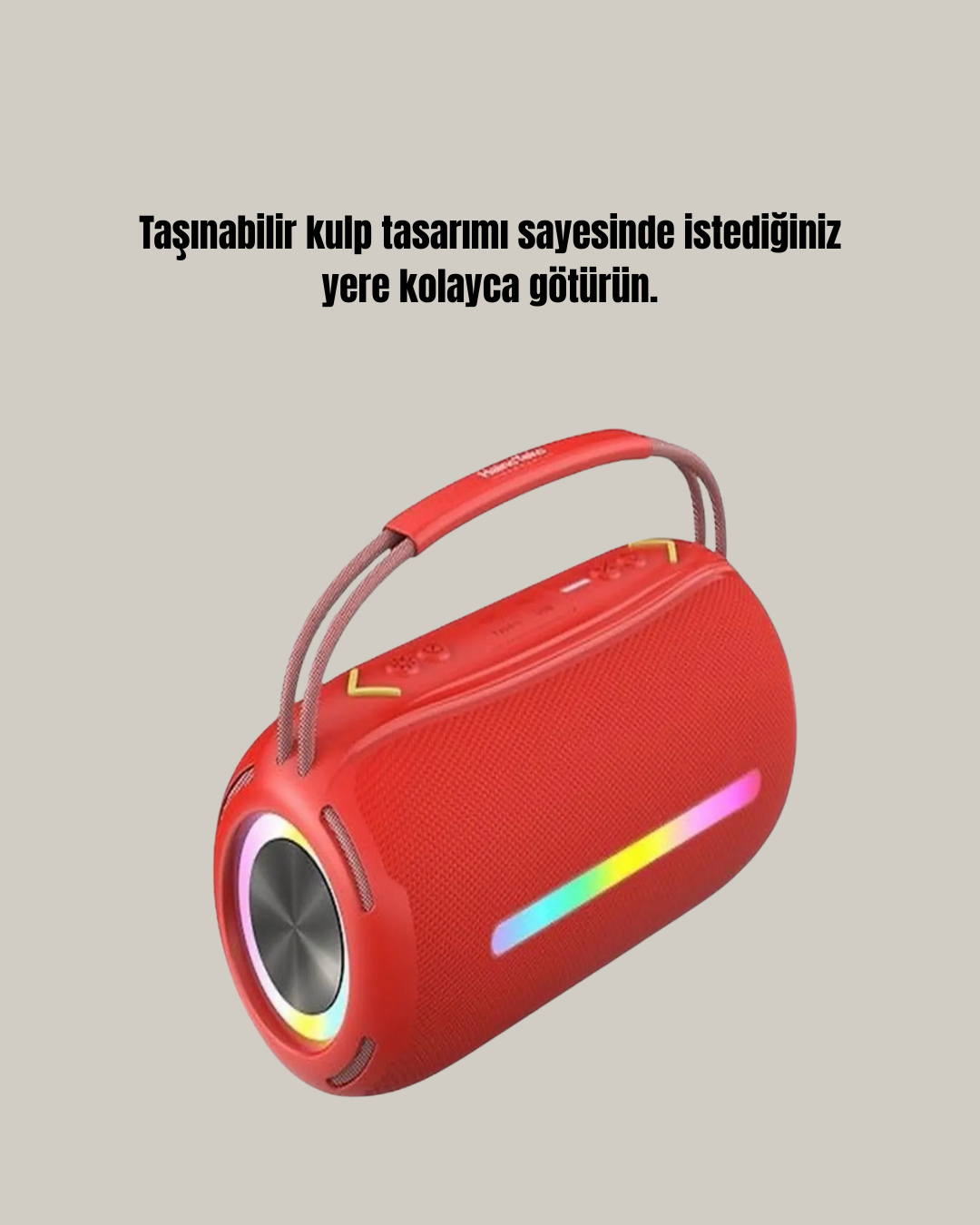 20W Kablosuz Bluetooth Hoparlör RGB Işık Efektli USB/SD/AUX Destekli - Bayi Depom