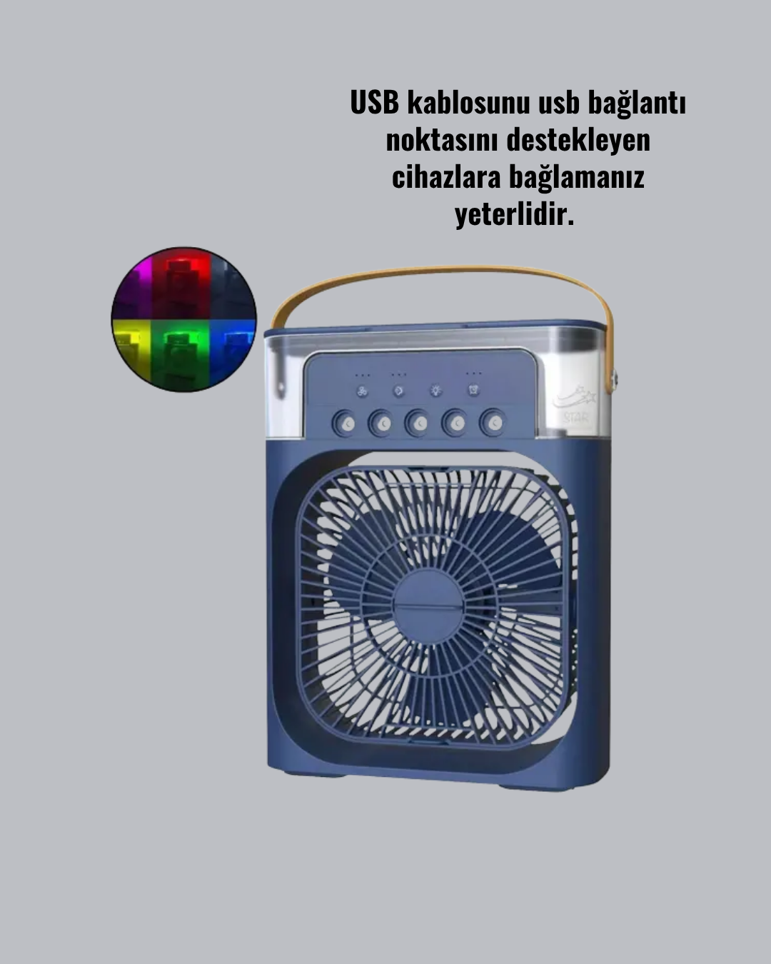 Ayarlanabilir Hız ve Yönlü Yüksek Performanslı Masaüstü Fan - Bayi Depom
