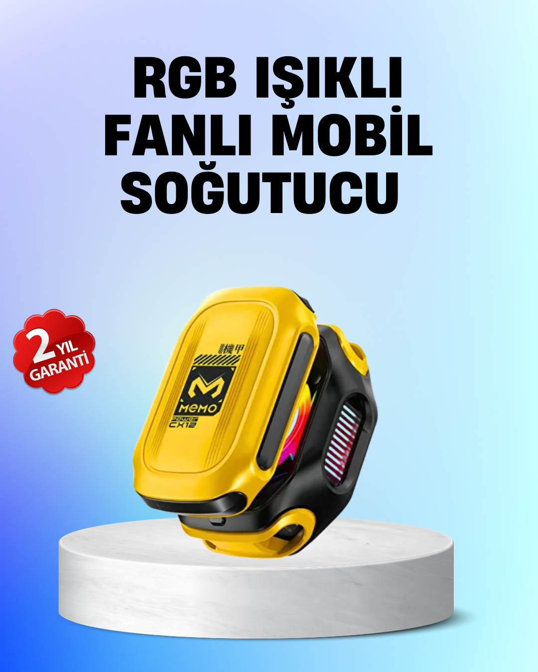 Yarı İletken Çipli RGB Işıklı Telefon Soğutucu - Bayi Depom Yarı İletken Çipli RGB Işıklı Telefon Soğutucu - Bayi Depom
