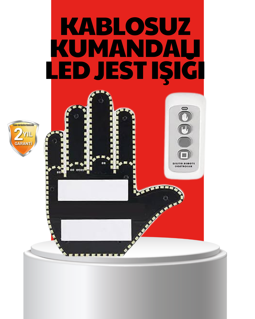 Uzaktan Kumandalı LED Jest Işığı – 3 Farklı Hareket Modu - Bayi Depom Uzaktan Kumandalı LED Jest Işığı – 3 Farklı Hareket Modu - Bayi Depom