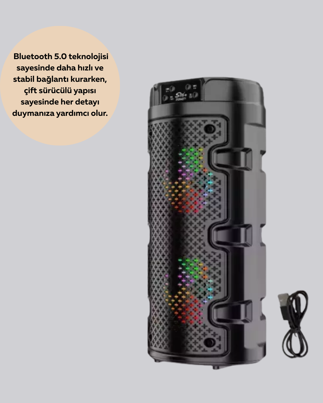 Uzun Pil Ömrü Sunan Kablosuz Bluetooth Hoparlör - Bayi Depom