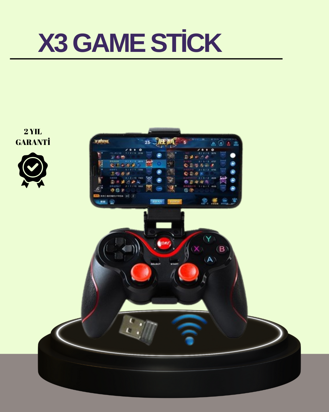 Çift Analog Joystick ve 14 Tuşlu Bluetooth Oyun Kumandası - Bayi Depom Çift Analog Joystick ve 14 Tuşlu Bluetooth Oyun Kumandası - Bayi Depom