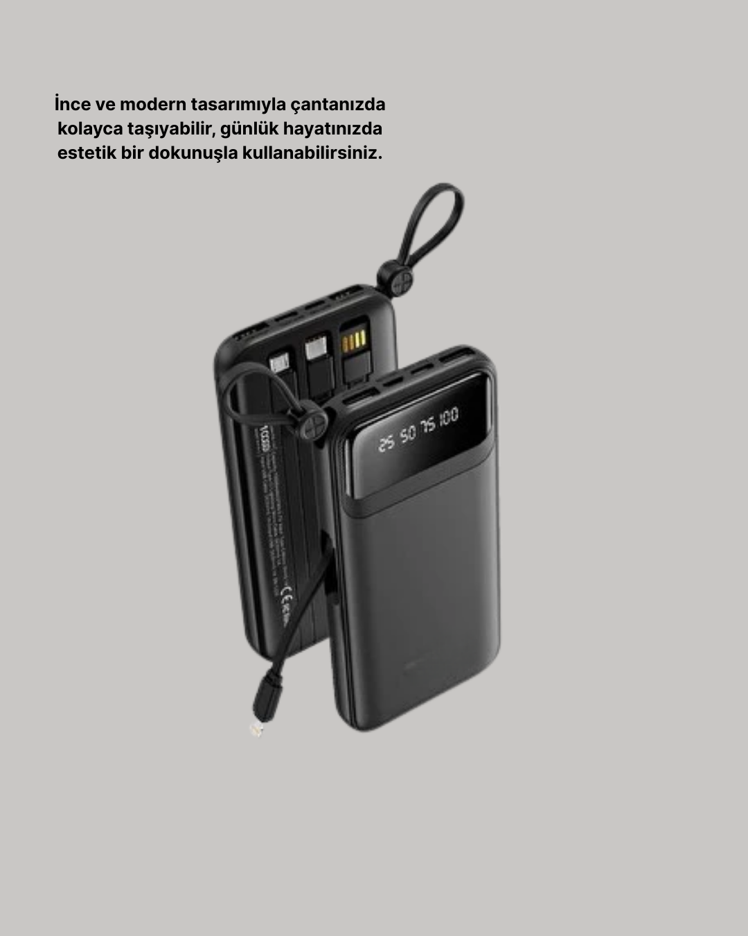 20.000 mAh 4 Çıkışlı LED Göstergeli Hızlı Şarj Powerbank - Bayi Depom 20.000 mAh 4 Çıkışlı LED Göstergeli Hızlı Şarj Powerbank - Bayi Depom