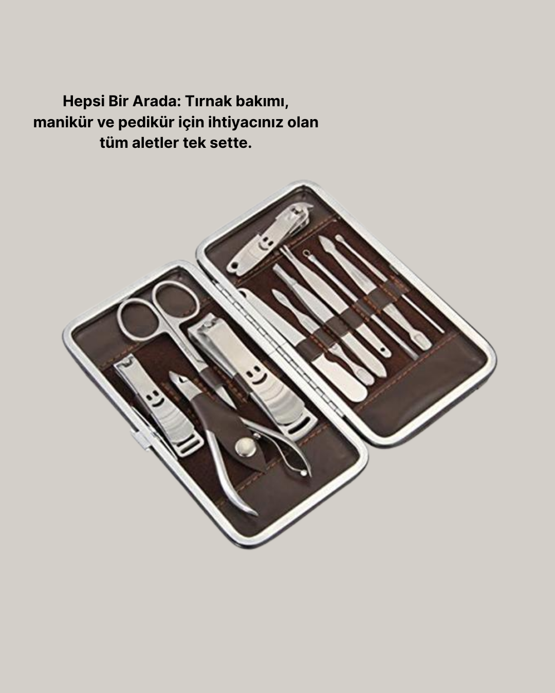 Özel Deri Çantalı 12 Parça Manikür Pedikür Bakım Seti Paslanmaz Çelik - Bayi Depom Özel Deri Çantalı 12 Parça Manikür Pedikür Bakım Seti Paslanmaz Çelik - Bayi Depom