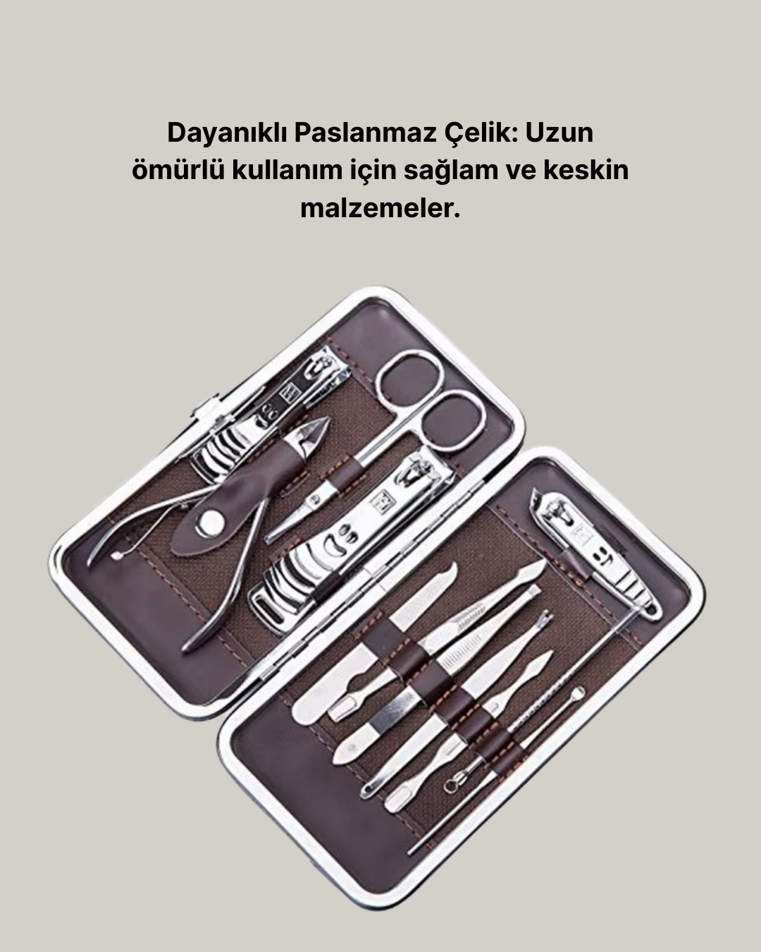 Özel Deri Çantalı 12 Parça Manikür Pedikür Bakım Seti Paslanmaz Çelik - Bayi Depom Özel Deri Çantalı 12 Parça Manikür Pedikür Bakım Seti Paslanmaz Çelik - Bayi Depom