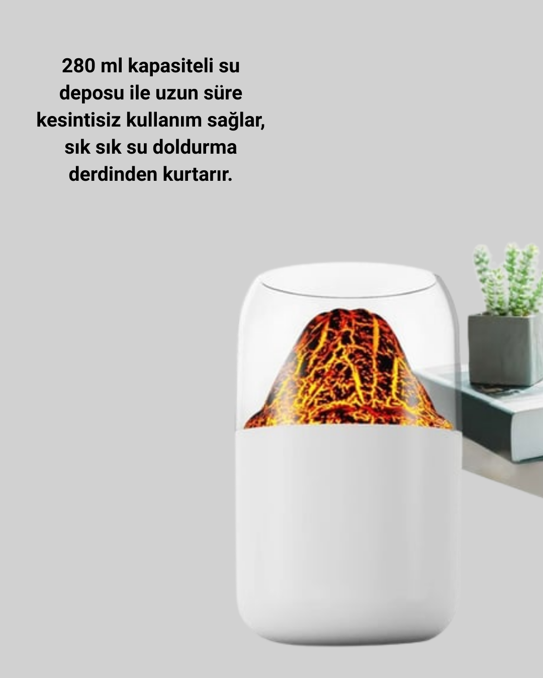 Su Hazneli LED Işıklı Aromaterapi Difüzörü - Bayi Depom