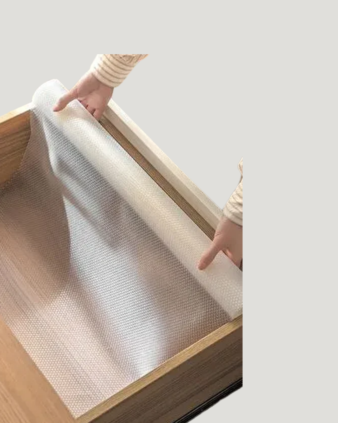Kaydırmaz şeffaf raflık çekmece örtüsü 45x300 cm - Bayi Depom