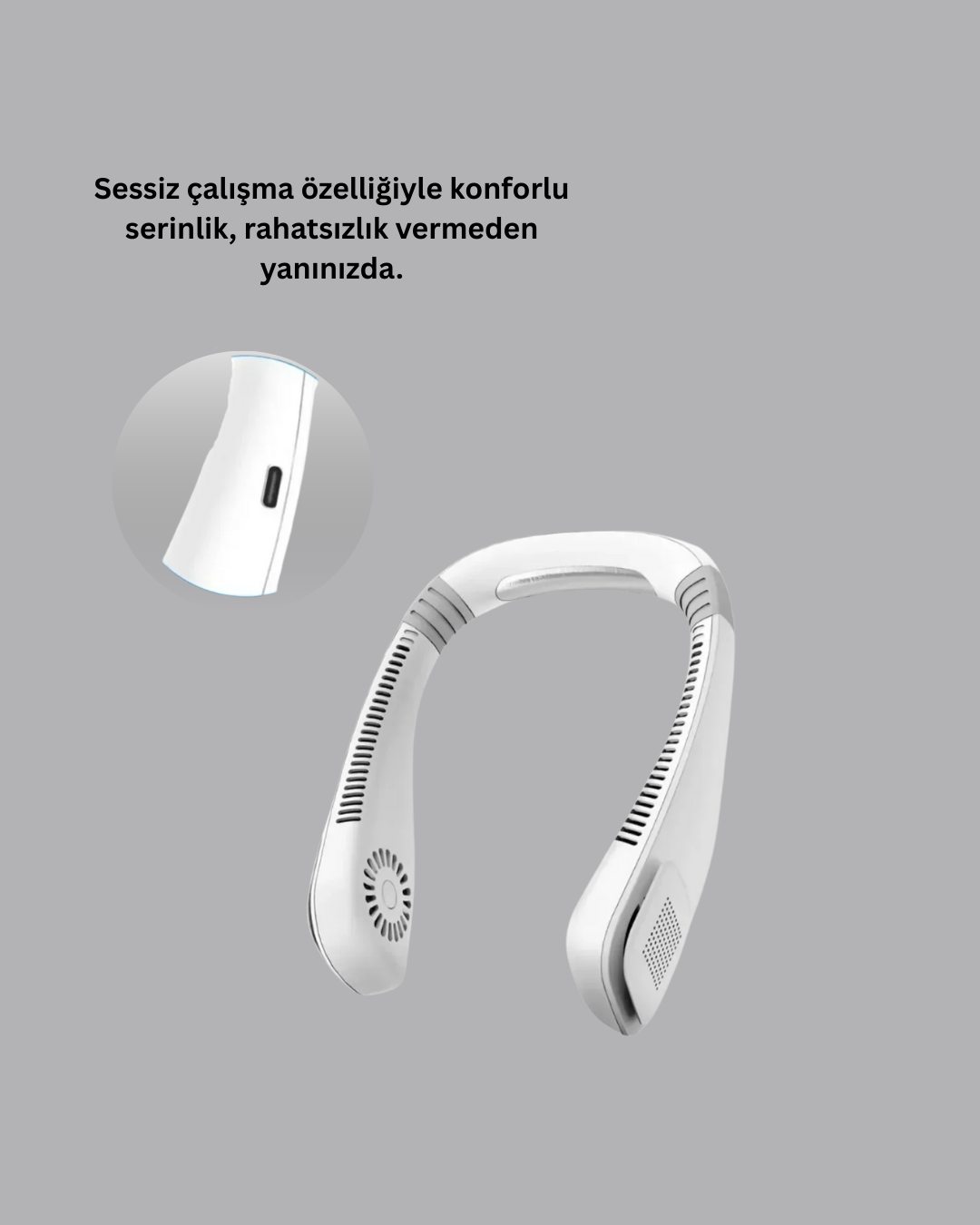 Bıçaksız Güvenli Tasarımlı Sessiz Boyun Fanı - Bayi Depom Bıçaksız Güvenli Tasarımlı Sessiz Boyun Fanı - Bayi Depom