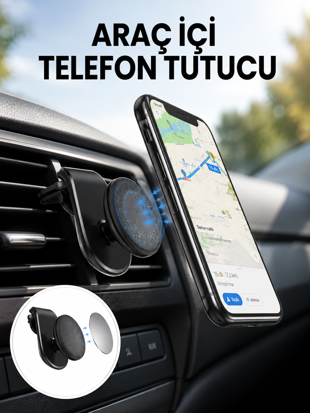Güçlü Mıknatıslı Araç İçi Telefon Tutucu – Evrensel Uyum Yeni Nesil - Bayi Depom Güçlü Mıknatıslı Araç İçi Telefon Tutucu – Evrensel Uyum Yeni Nesil - Bayi Depom