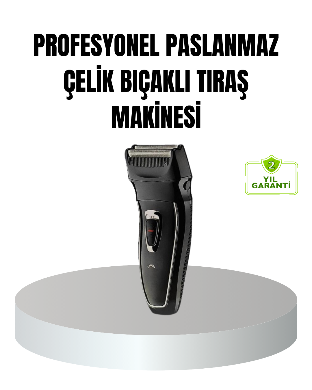 Profesyonel Şarjlı Saç ve Sakal Tıraş Makinesi – Çelik Bıçaklı, Ayarlanabilir Başlıklı, Kablosuz - Bayi Depom Profesyonel Şarjlı Saç ve Sakal Tıraş Makinesi – Çelik Bıçaklı, Ayarlanabilir Başlıklı, Kablosuz - Bayi Depom