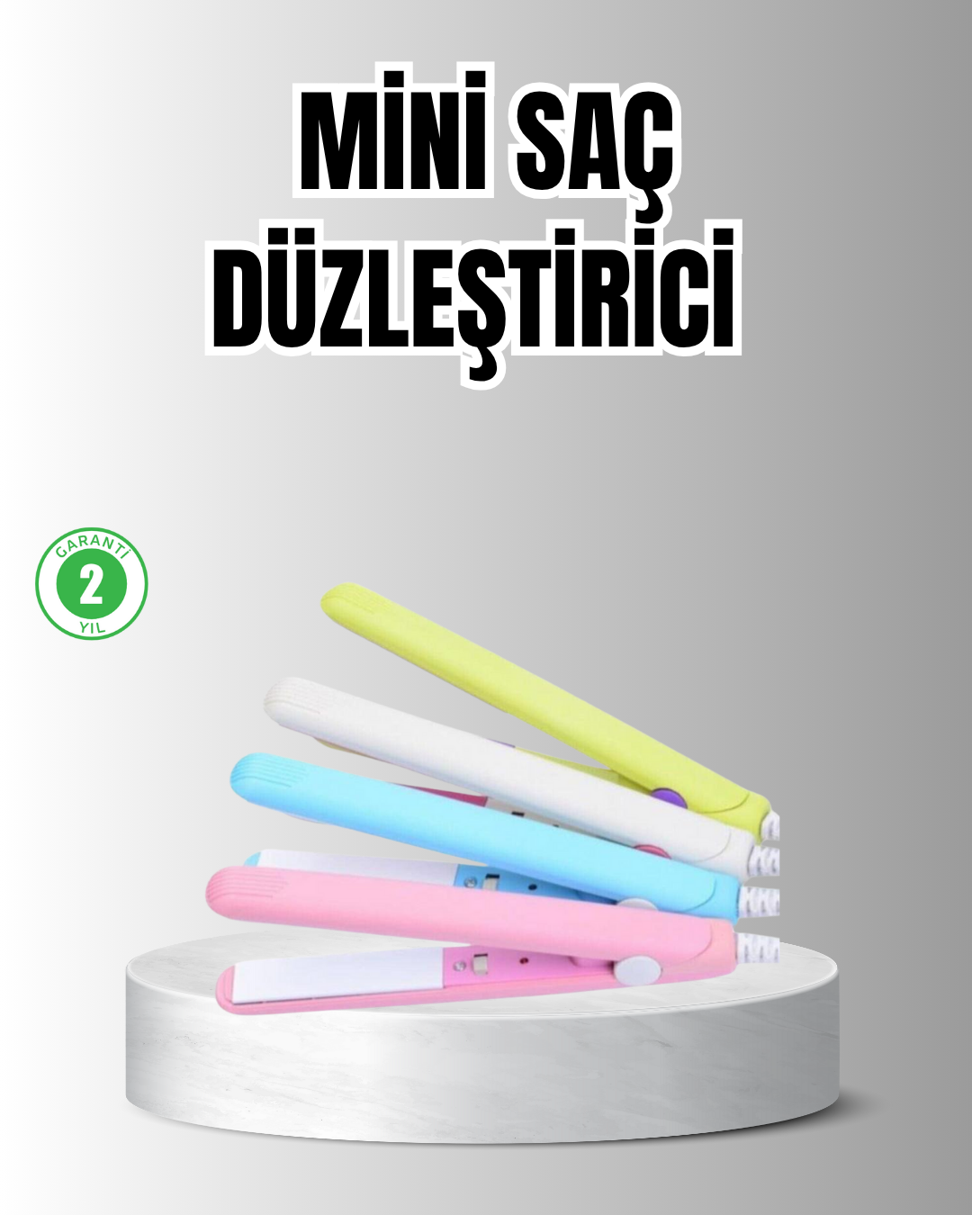 Taşınabilir Seramik Kaplama Mini Saç Düzleştirici – Seyahat ve Günlük Kullanım İçin İdeal - Bayi Depom