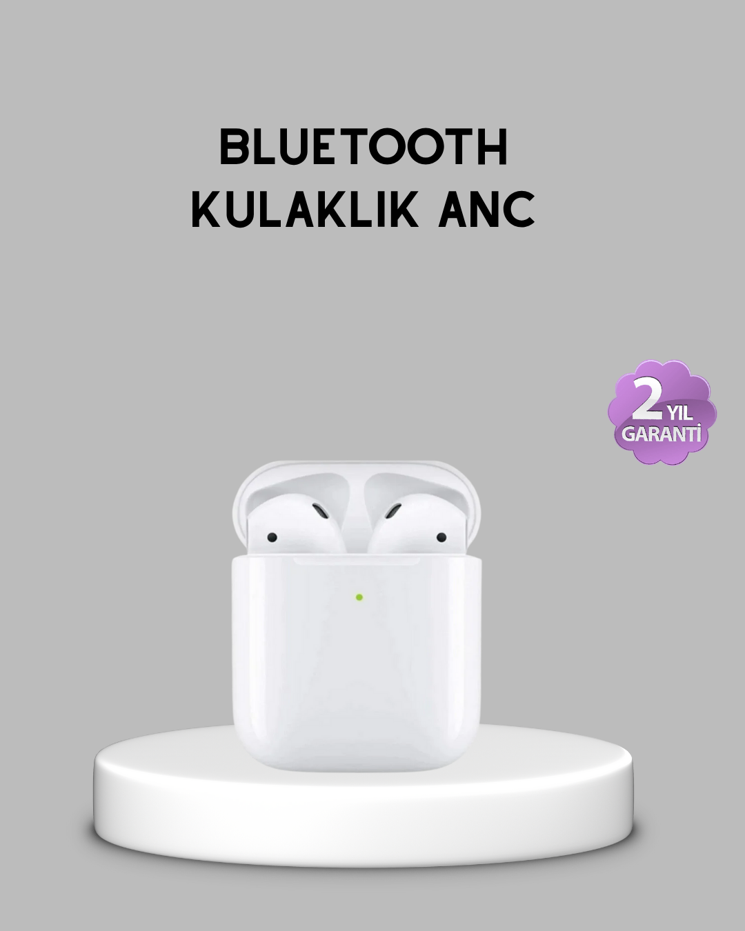Aktif Gürültü Önlemeli RGB Işıklı Kablosuz Kulak Üstü Kulaklık - Bayi Depom