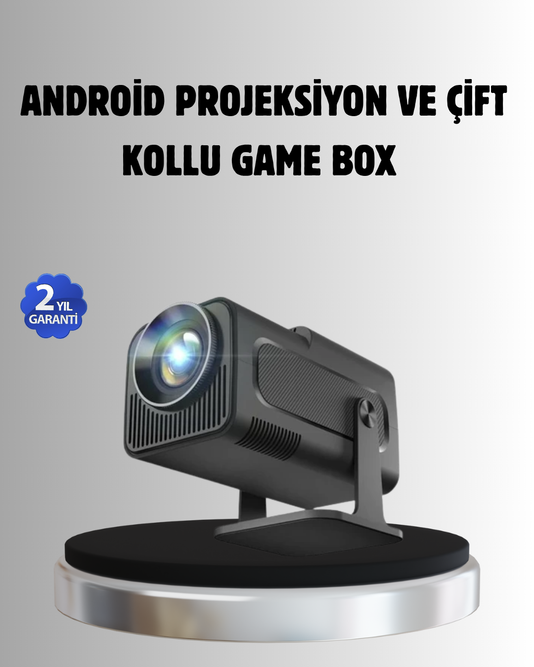 Android Projeksiyon Game Box – 1280x720p HD Çözünürlük, Bluetooth,HDMI ve USB Girişli - Bayi Depom