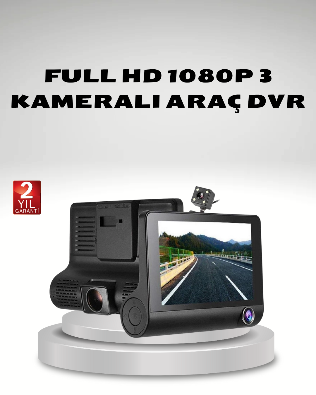 Araç Kamerası 3’lü Full HD DVR 1080P Gece Görüşlü ve G-Sensörlü - Bayi Depom Araç Kamerası 3’lü Full HD DVR 1080P Gece Görüşlü ve G-Sensörlü - Bayi Depom