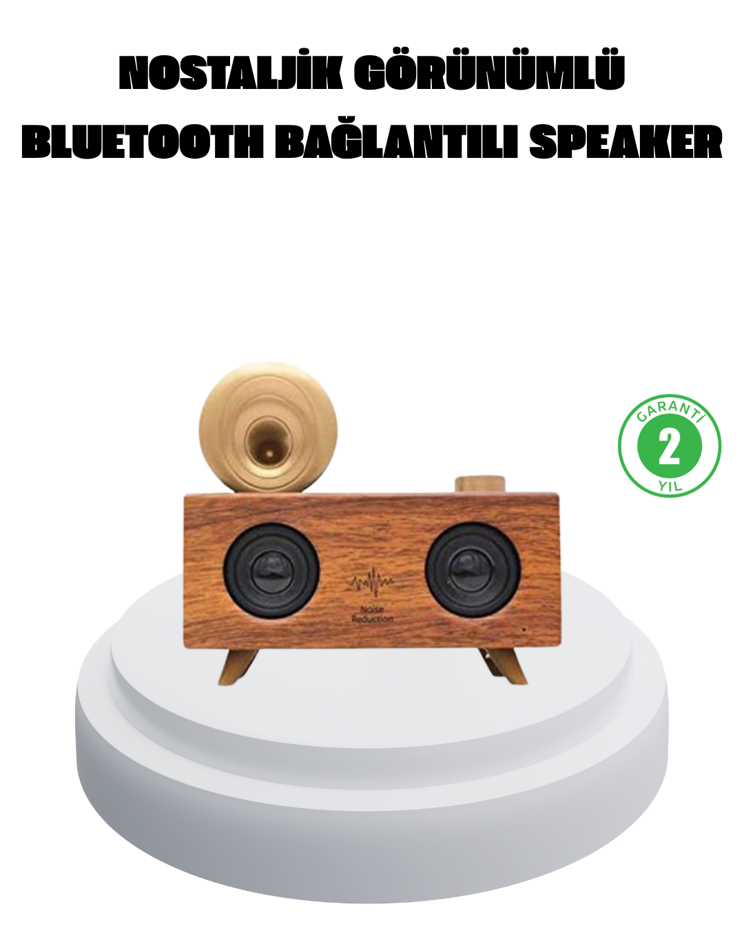 Çift Hoparlörlü Bluetooth Gramofon Speaker – FM Radyo, USB, SD Kart ve AUX Girişli - Bayi Depom Çift Hoparlörlü Bluetooth Gramofon Speaker – FM Radyo, USB, SD Kart ve AUX Girişli - Bayi Depom