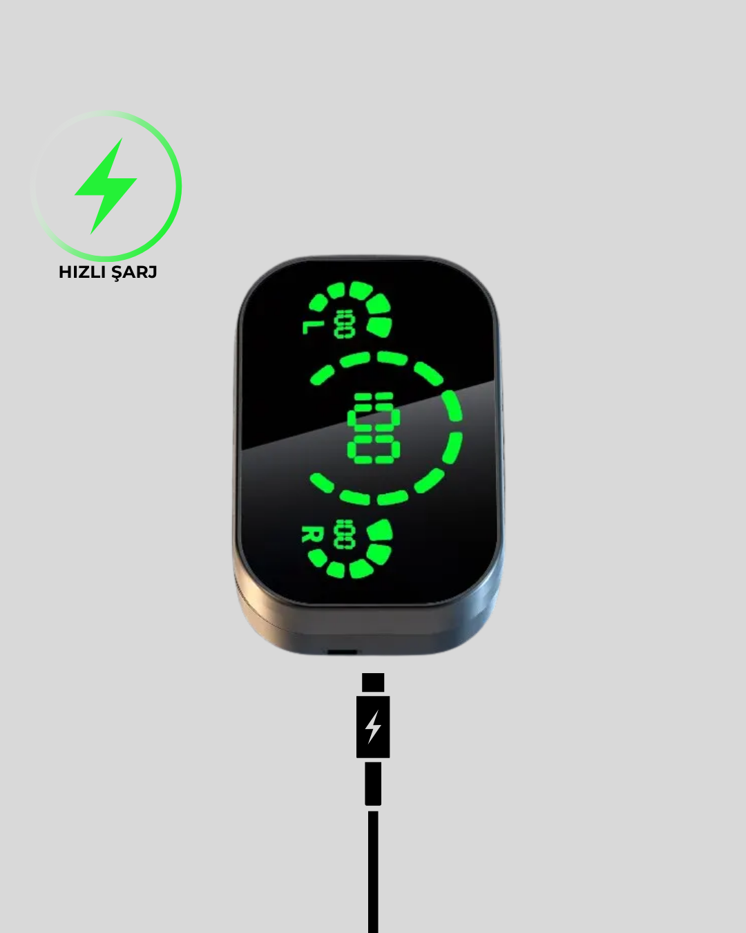 Kablosuz Kulak İçi Bluetooth Kulaklık – Dokunmatik Kontrol ve LED Şarj Ekranı - Bayi Depom