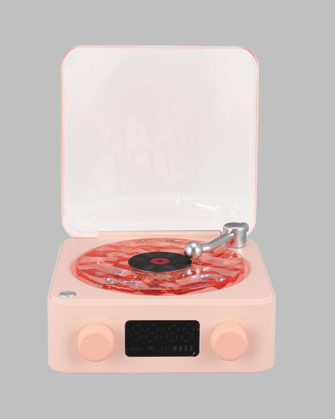 Retro Bluetooth Hoparlör – Kristal Ses, Gece Lambası, Saatli Tasarım Yeni Nesil - Bayi Depom