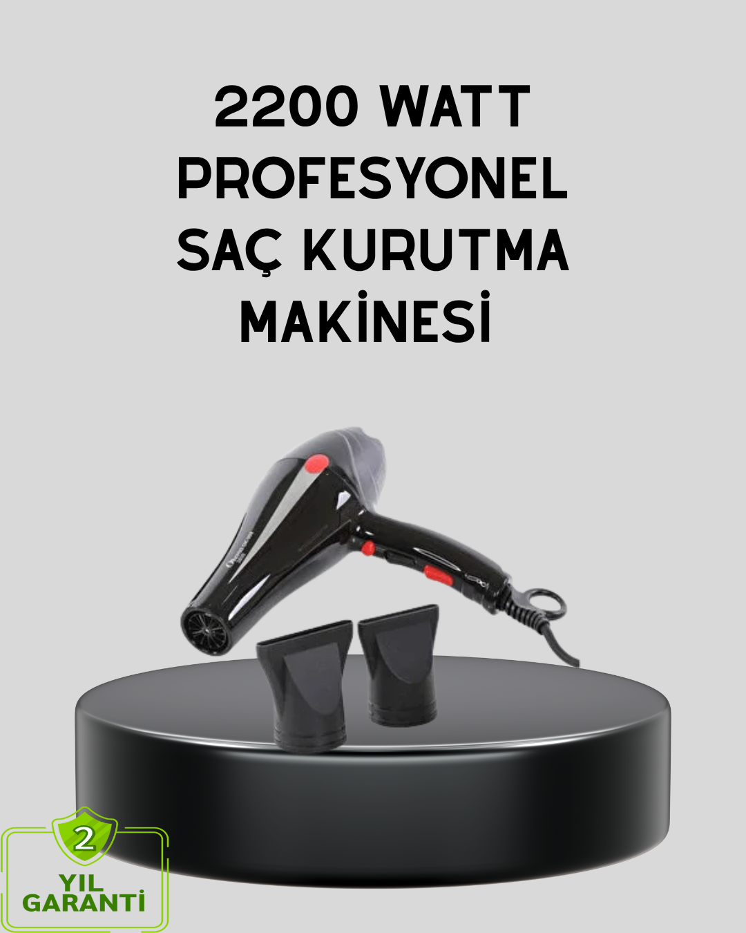 Profesyonel 2200W Fön Makinesi – AC Motorlu, Hızlı Kurutma, Hafif Tasarım - Bayi Depom Profesyonel 2200W Fön Makinesi – AC Motorlu, Hızlı Kurutma, Hafif Tasarım - Bayi Depom