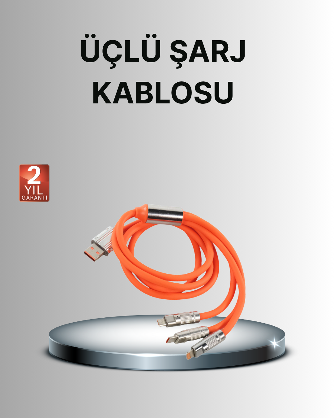 Dayanıklı Hızlı Şarj Kablosu – Esnek, Kırılmaz ve Yüksek Hızlı Veri Aktarım Destekli - Bayi Depom
