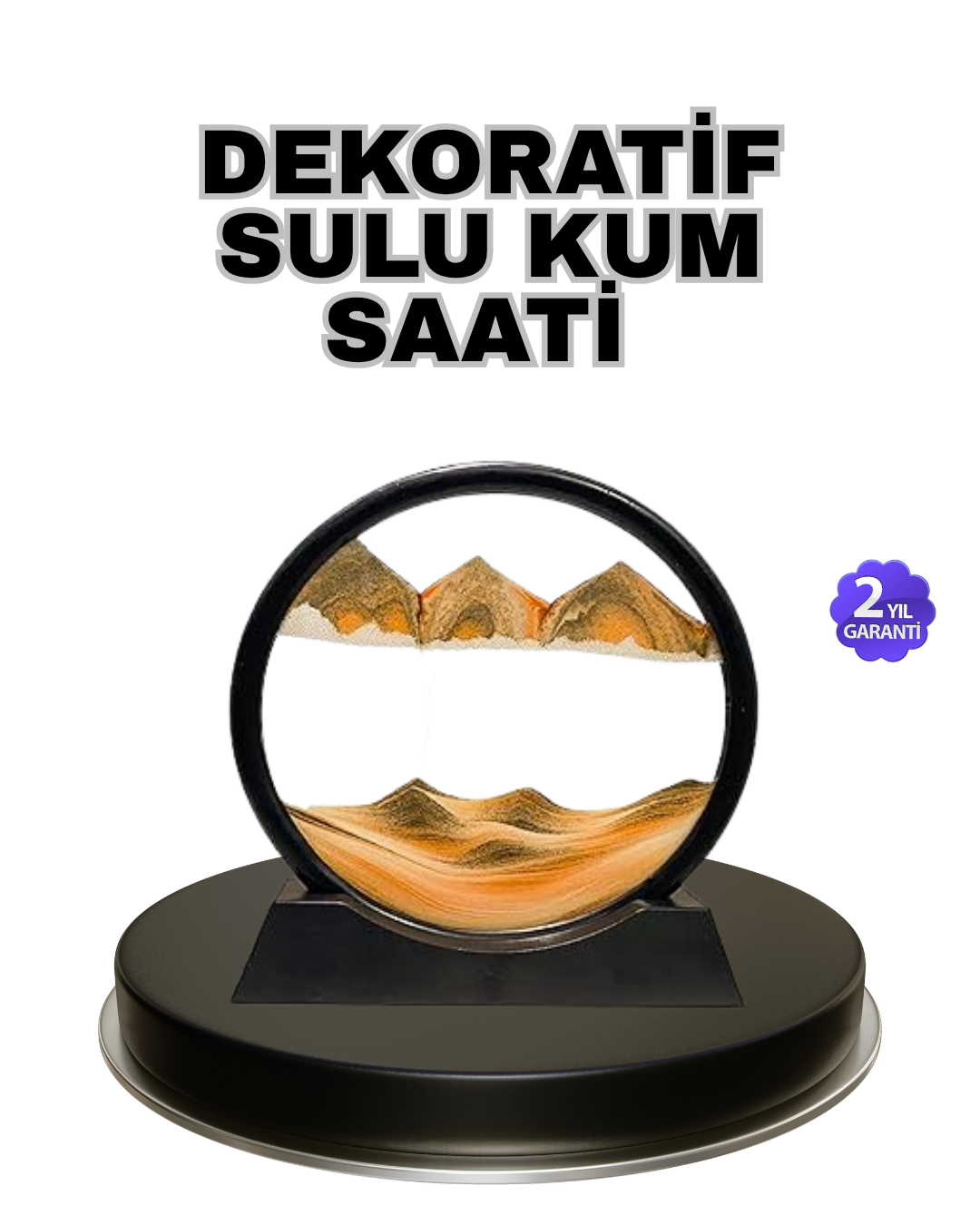 Şeffaf Dekoratif Kum Saati – Dayanıklı Gövde, Minimalist Stil, Masa ve Vitrin Aksesuarı - Bayi Depom