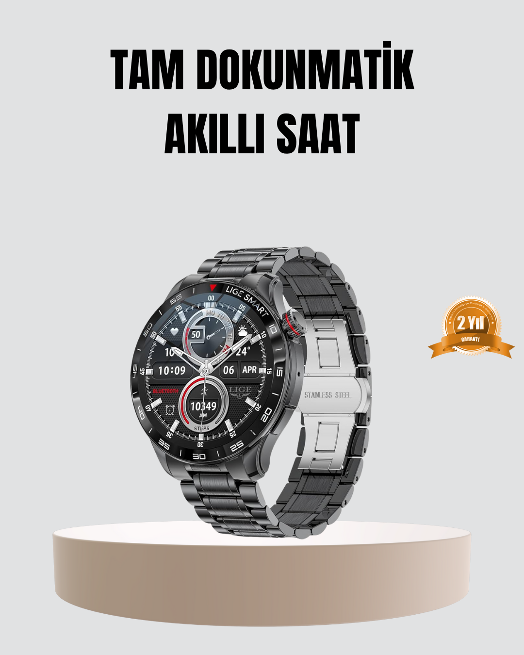 100mAh Şarjlı Akıllı Saat – Mesaj Bildirimi, Müzik Kontrolü ve Ergonomik Tasarım - Bayi Depom 100mAh Şarjlı Akıllı Saat – Mesaj Bildirimi, Müzik Kontrolü ve Ergonomik Tasarım - Bayi Depom