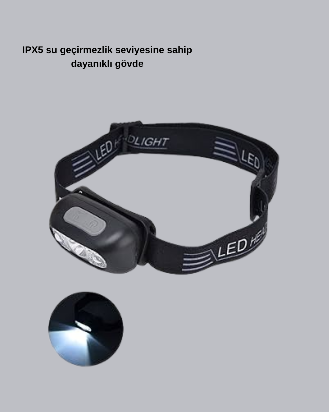 Gece Balıkçılığı İçin Ultra Parlak Şarjlı Kafa Lambası | 4 Işık Modu + USB Şarj - Bayi Depom