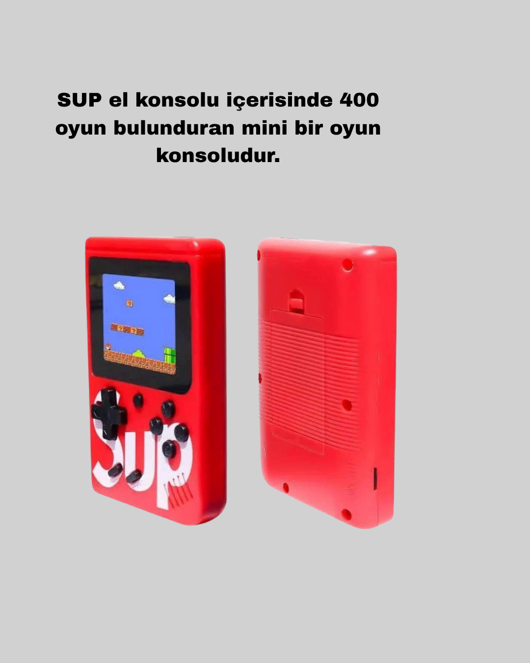 SUP Game Box El Konsolu – 500 Oyunlu, TV Bağlantılı, 5 Saat Oyun Süresi - Bayi Depom SUP Game Box El Konsolu – 500 Oyunlu, TV Bağlantılı, 5 Saat Oyun Süresi - Bayi Depom