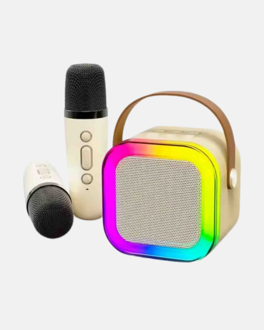 Bluetooth Karaoke Hoparlör Renkli LED Işıklı ve Type-C Şarjlı - Bayi Depom Bluetooth Karaoke Hoparlör Renkli LED Işıklı ve Type-C Şarjlı - Bayi Depom