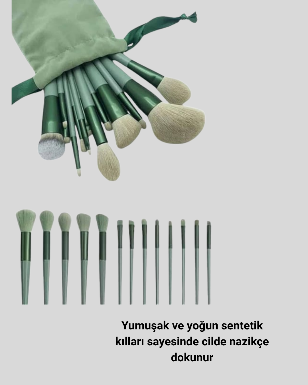 13 Parça Makyaj Fırça Seti – Ergonomik, Dökülme Yapmayan, Taşınabilir - Bayi Depom 13 Parça Makyaj Fırça Seti – Ergonomik, Dökülme Yapmayan, Taşınabilir - Bayi Depom