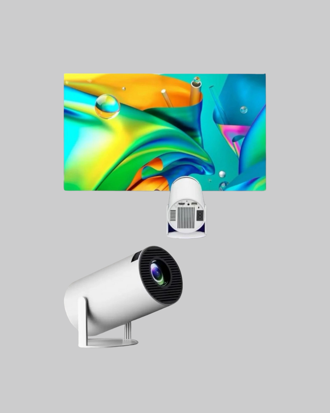 4K Destekli Full HD Projeksiyon Cihazı – 130 inç Geniş Ekran, WiFi ve HDMI Bağlantılı - Bayi Depom