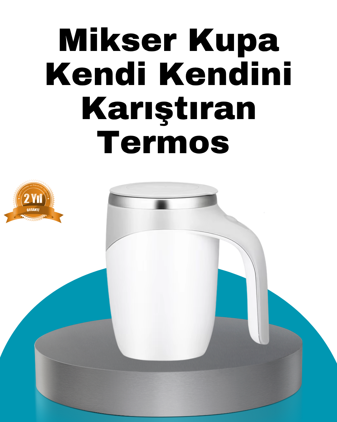 Manyetik Otomatik Karıştırma Bardağı – Şarjlı, Paslanmaz ve Pratik - Bayi Depom
