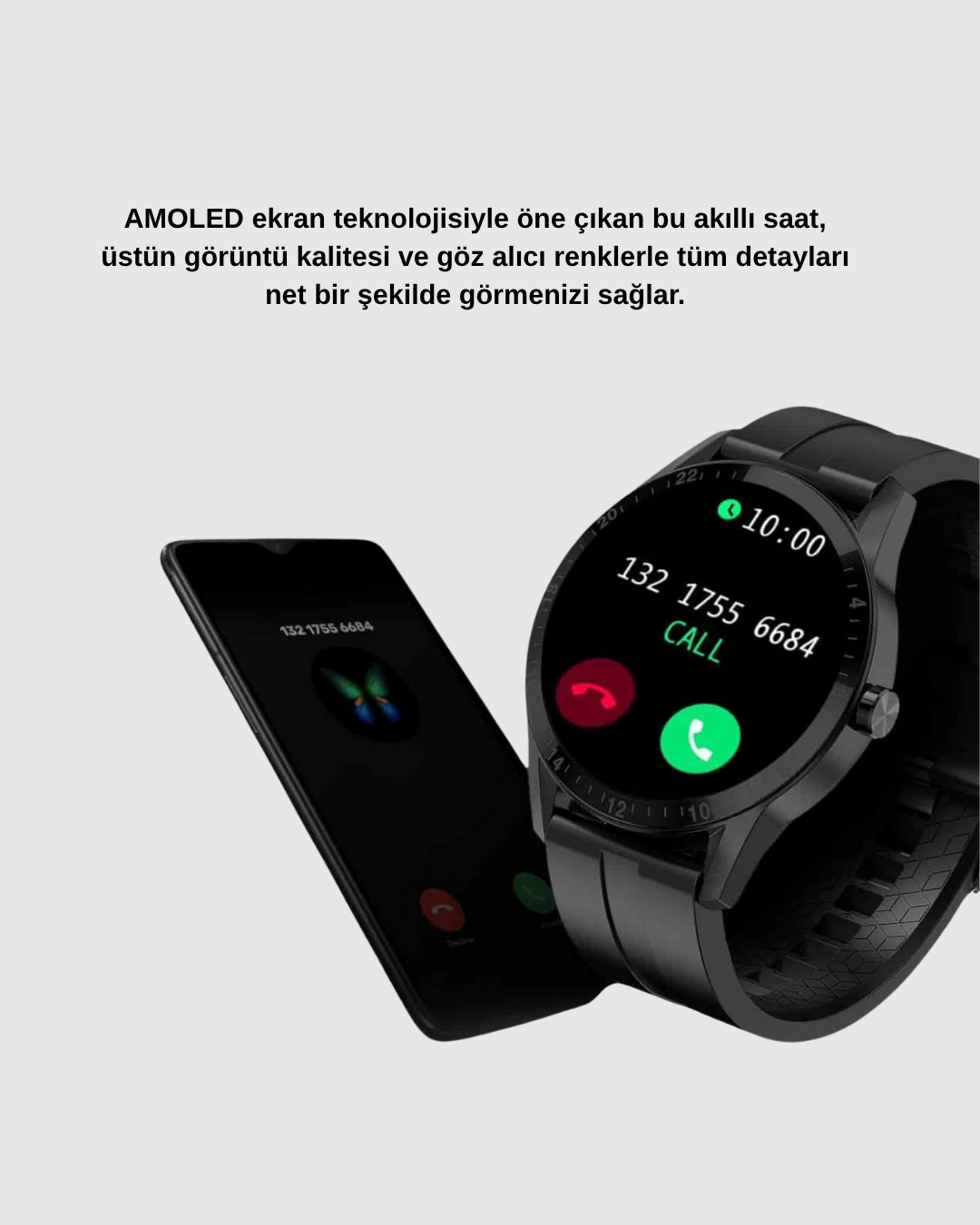 3 Kordonlu AMOLED Akıllı Saat – Sağlık Takipli - Bayi Depom