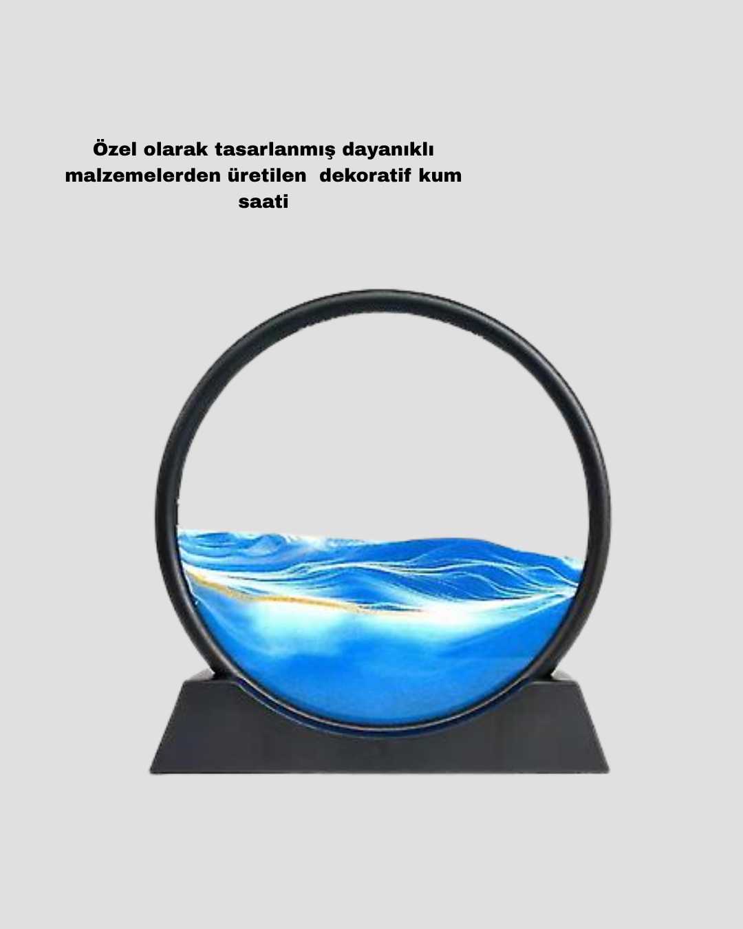 Dekoratif Kum Saati – Şık Masa Üstü Aksesuar, Dayanıklı Malzeme, Modern ve Klasik Tasarım - Bayi Depom
