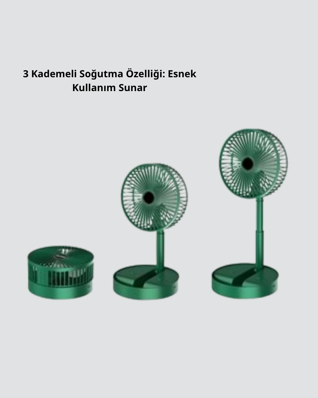 Şarjlı Katlanabilir Mini Fan – 3 Kademe Hız Ayarı, Taşınabilir Tasarım - Bayi Depom Şarjlı Katlanabilir Mini Fan – 3 Kademe Hız Ayarı, Taşınabilir Tasarım - Bayi Depom