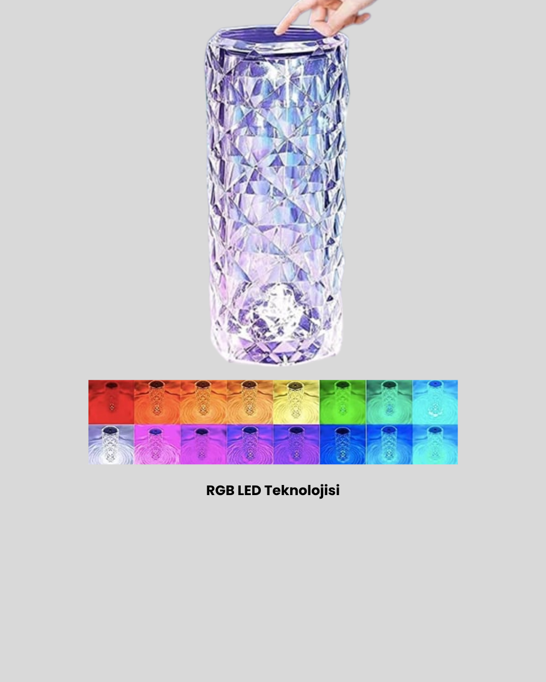 Kristal RGB LED Masa Lambası – Renkli Kumandalı Işık, Dekoratif ve Enerji Tasarruflu - Bayi Depom Kristal RGB LED Masa Lambası – Renkli Kumandalı Işık, Dekoratif ve Enerji Tasarruflu - Bayi Depom