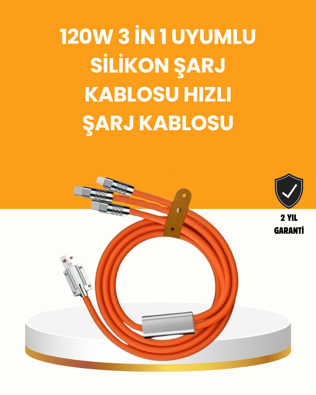 Çoklu Cihaz Dostu 120 W Hızlı Şarj Kablosu – Tek Kablo ile Her Cihaz Elinizin Altında - Bayi Depom Çoklu Cihaz Dostu 120 W Hızlı Şarj Kablosu – Tek Kablo ile Her Cihaz Elinizin Altında - Bayi Depom