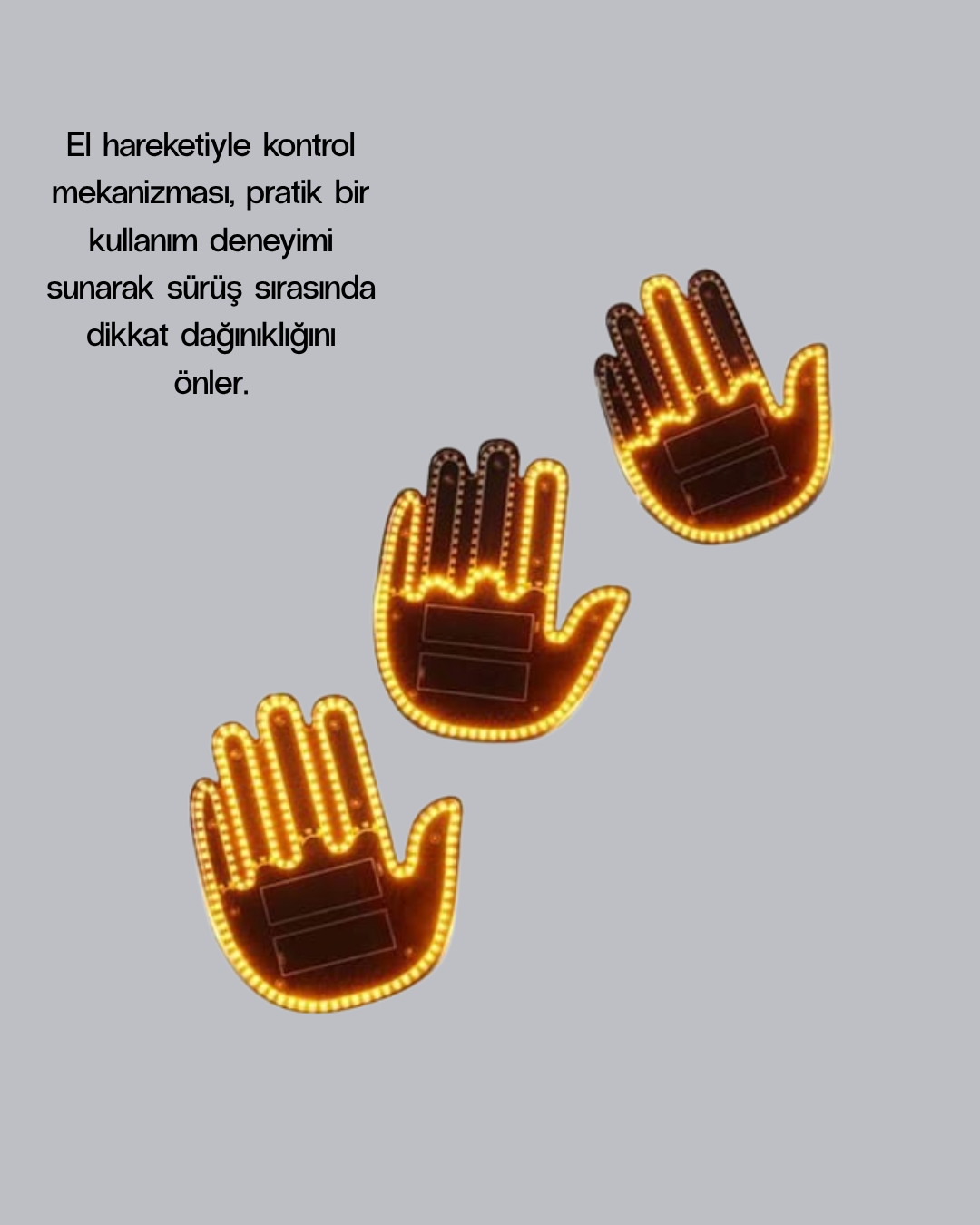 176 LED’li Amber Trafik Uyumlu Sinyal Işığı – El Hareketiyle Kontrol - Bayi Depom 176 LED’li Amber Trafik Uyumlu Sinyal Işığı – El Hareketiyle Kontrol - Bayi Depom