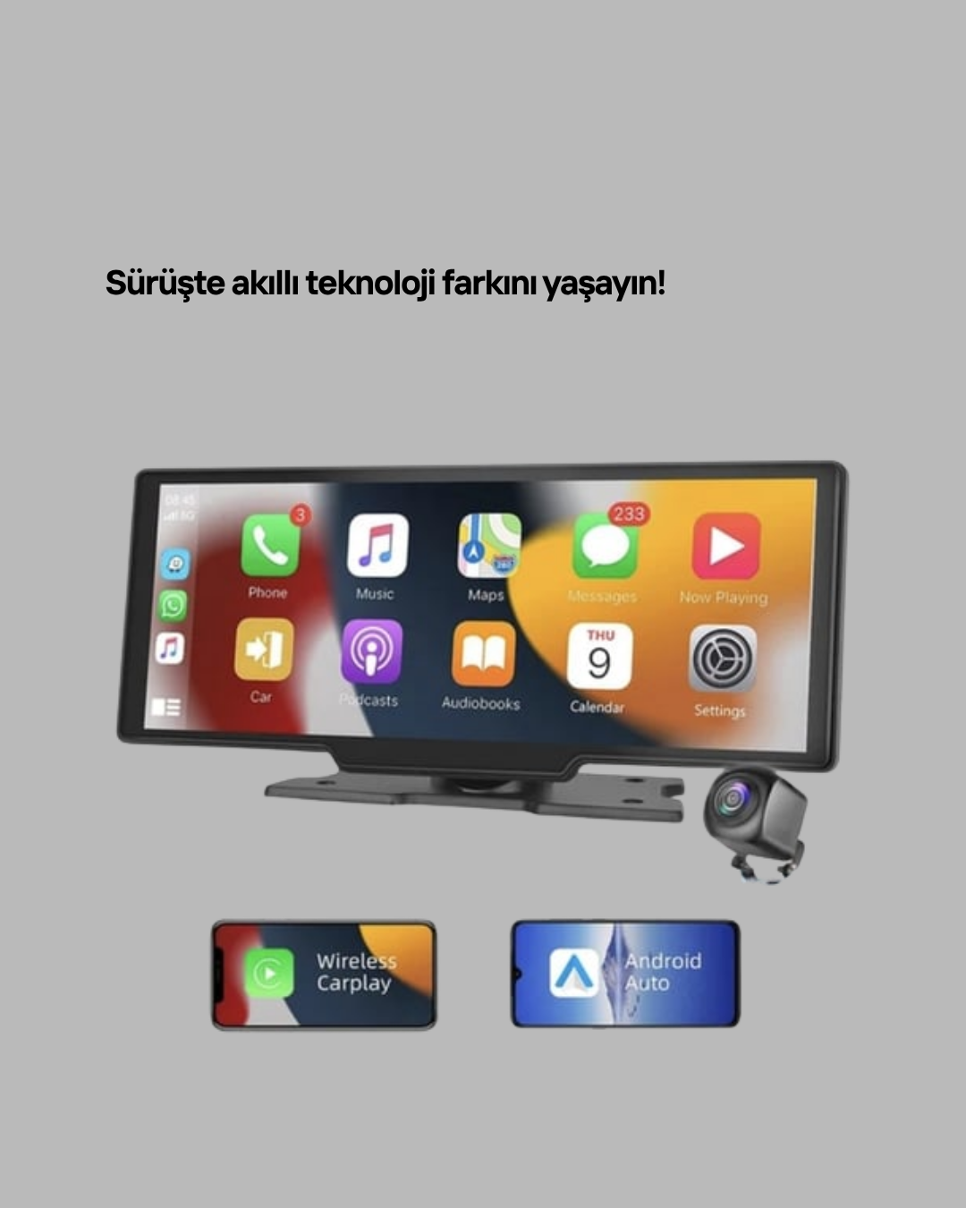Honda Civic, Jazz, HR-V, CR-V, Nissan Qashqai, Micra, Juke,Uyumlu Kablosuz CarPlay & Android Auto Multimedya – Geri Görüş Kameralı - Bayi Depom Honda Civic, Jazz, HR-V, CR-V, Nissan Qashqai, Micra, Juke,Uyumlu Kablosuz CarPlay & Android Auto Multimedya – Geri Görüş Kameralı - Bayi Depom