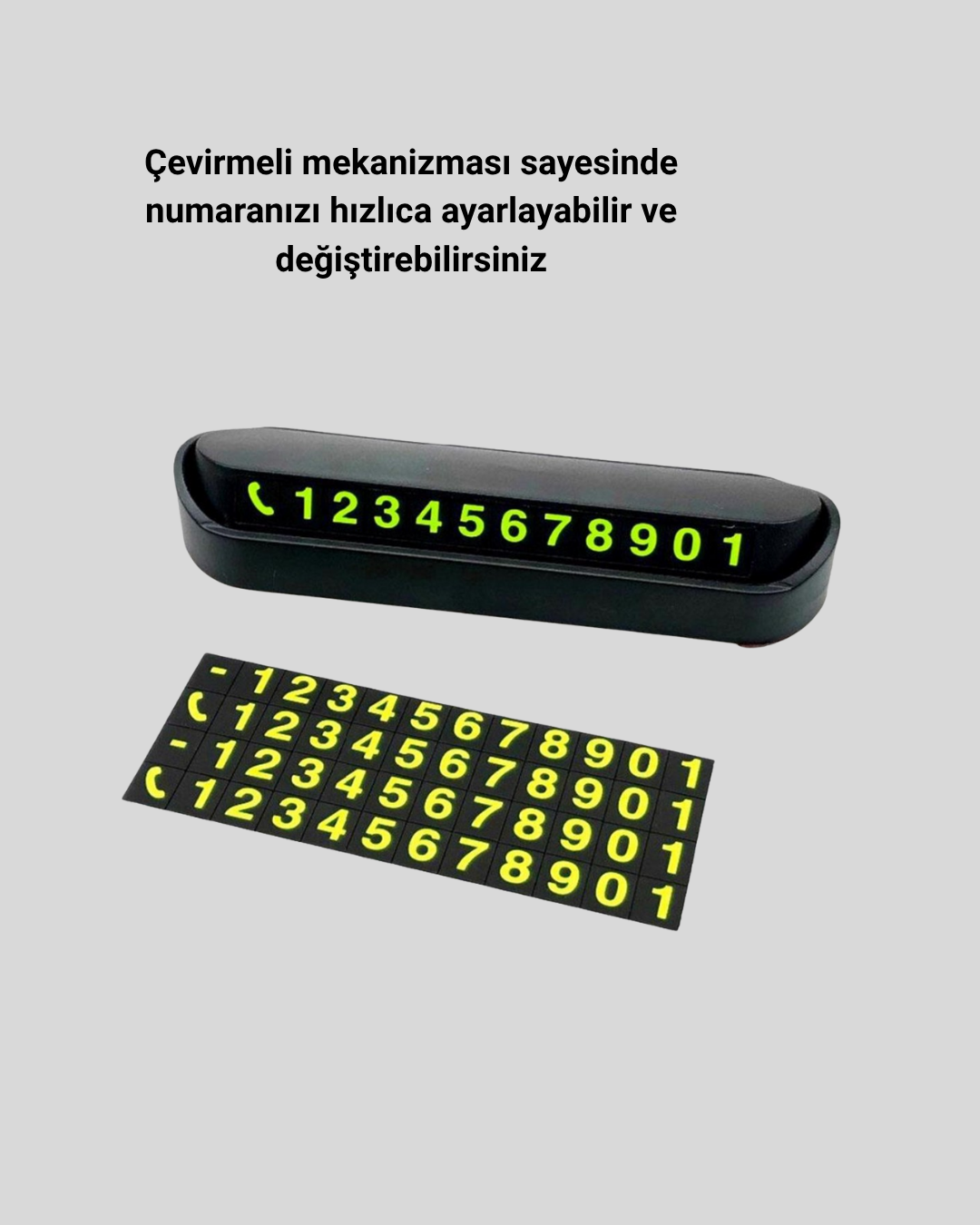 Alüminyum Kasa Gri Çevirmeli Araç İçi Telefon Numaratörü - Bayi Depom Alüminyum Kasa Gri Çevirmeli Araç İçi Telefon Numaratörü - Bayi Depom