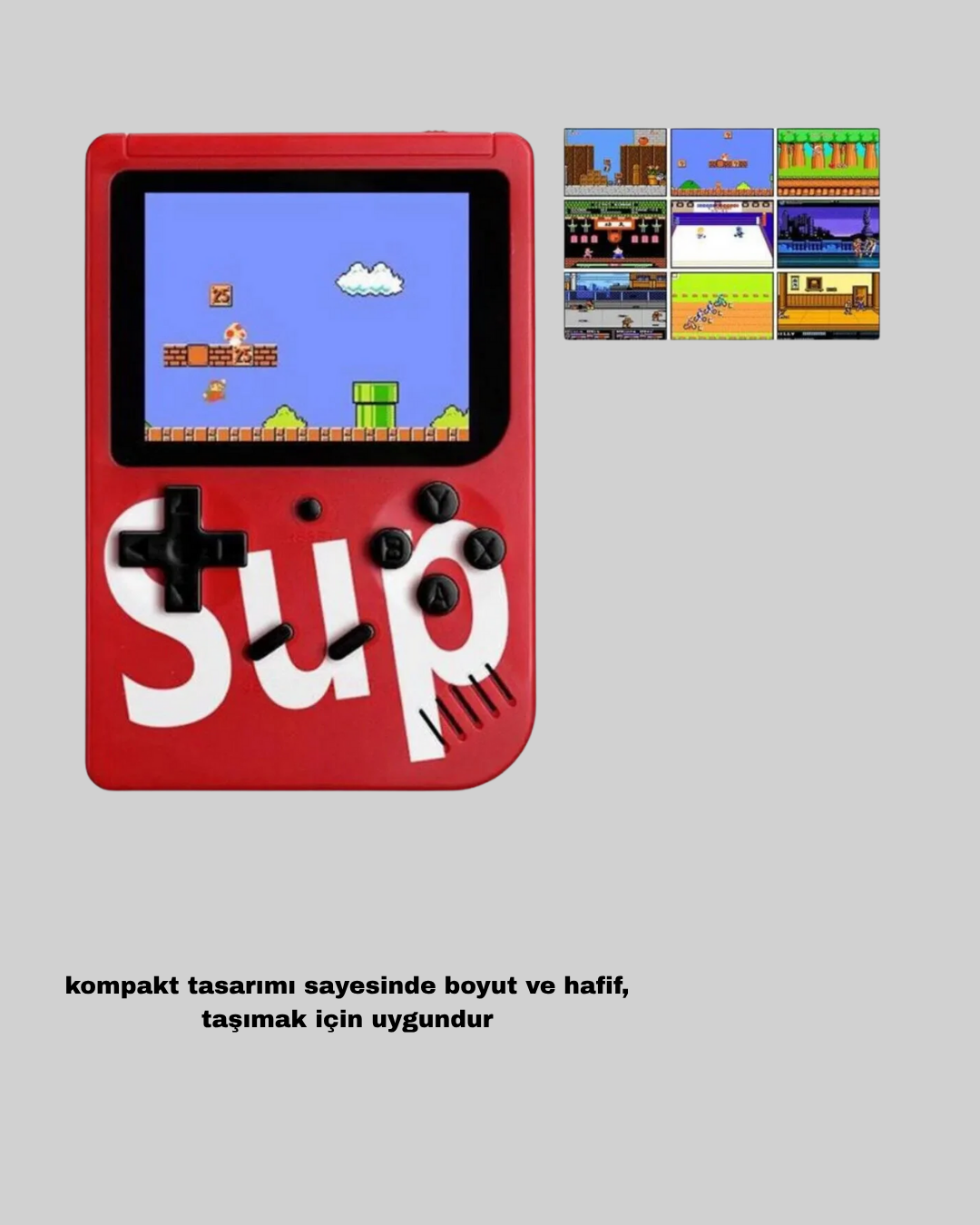 SUP Retro El Konsolu – 500 Oyun, TV Bağlantılı, 3 İnç Ekranlı Şarjlı Mini Atari - Bayi Depom SUP Retro El Konsolu – 500 Oyun, TV Bağlantılı, 3 İnç Ekranlı Şarjlı Mini Atari - Bayi Depom