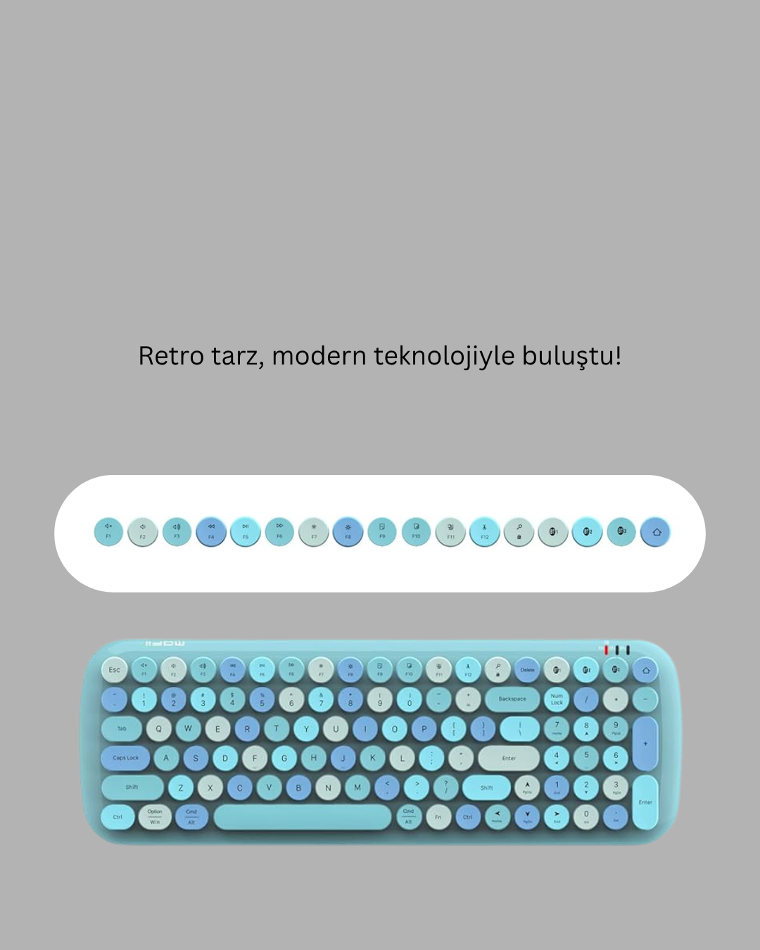 Kablosuz Klavye Mouse Seti mavi - Bayi Depom Kablosuz Klavye Mouse Seti mavi - Bayi Depom