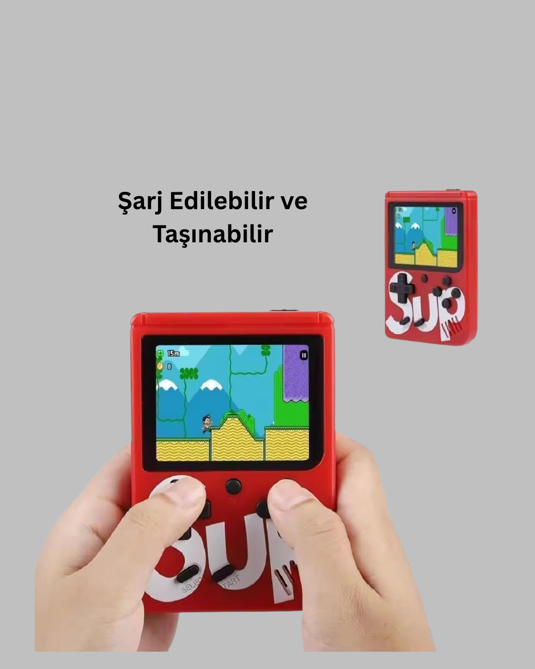 Şarjlı Taşınabilir El Oyun Konsolu 400 Oyun - Bayi Depom