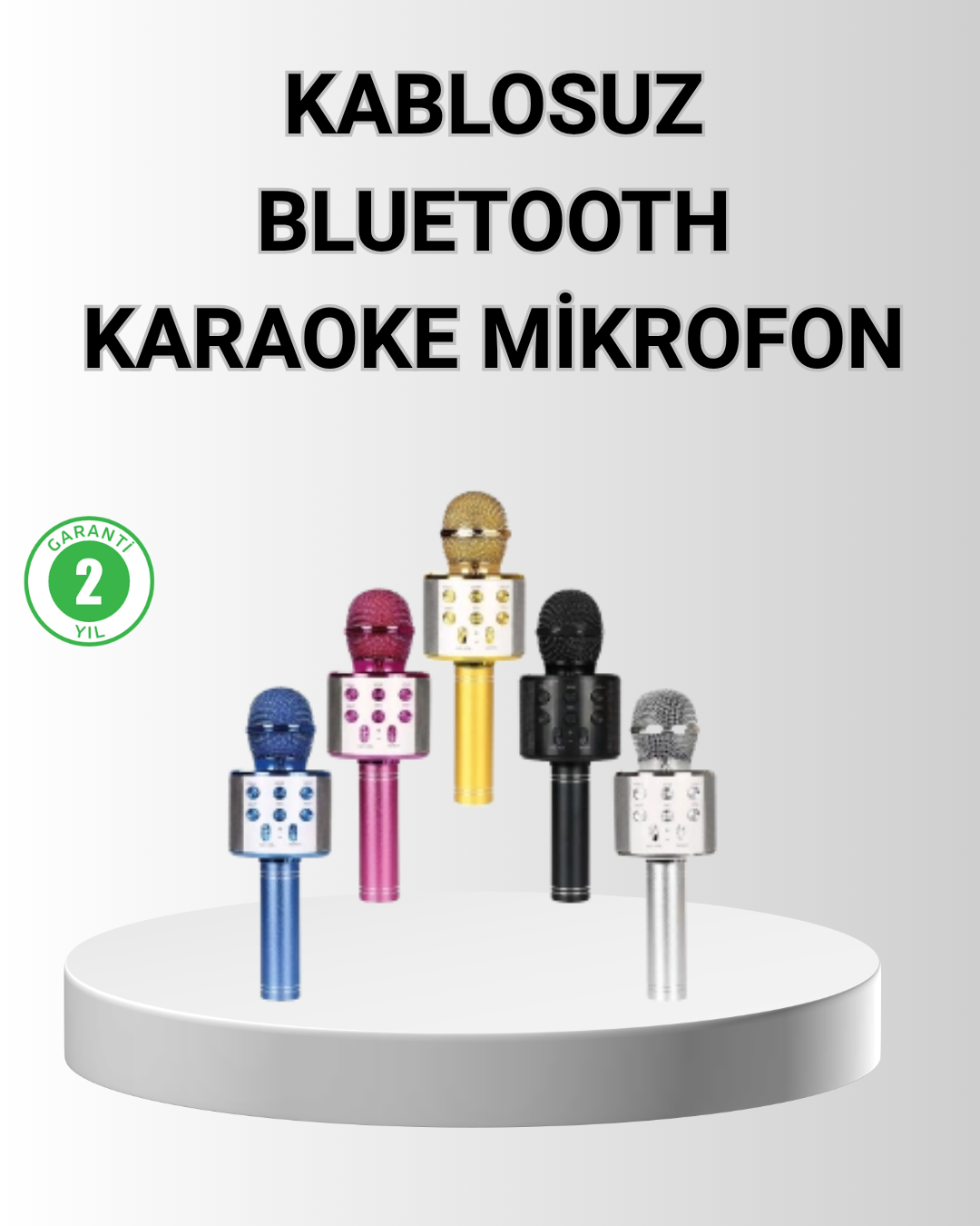 Bluetooth Karaoke Mikrofon – Yüksek Ses Kalitesi, Yankı Efektli, Uzun Ömürlü Pil - Bayi Depom Bluetooth Karaoke Mikrofon – Yüksek Ses Kalitesi, Yankı Efektli, Uzun Ömürlü Pil - Bayi Depom