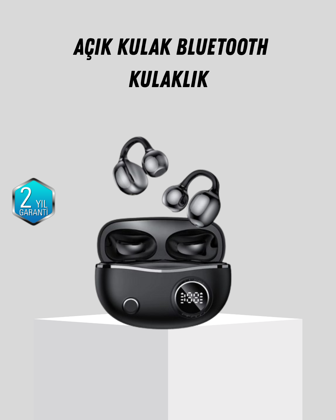 Açık Kulak Bluetooth Kulaklık 5.4 APTX Destekli Ergonomik Tasarım - Bayi Depom
