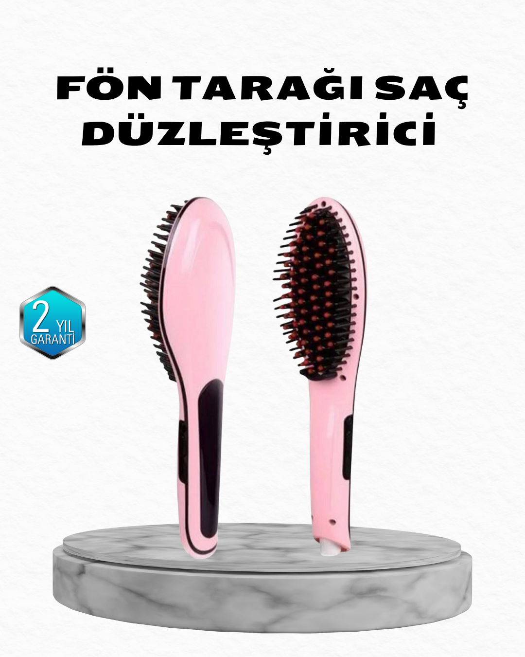 Profesyonel Saç Düzleştirici 5 Kademeli Isı Ayarlı Seramik Plakalı - Bayi Depom
