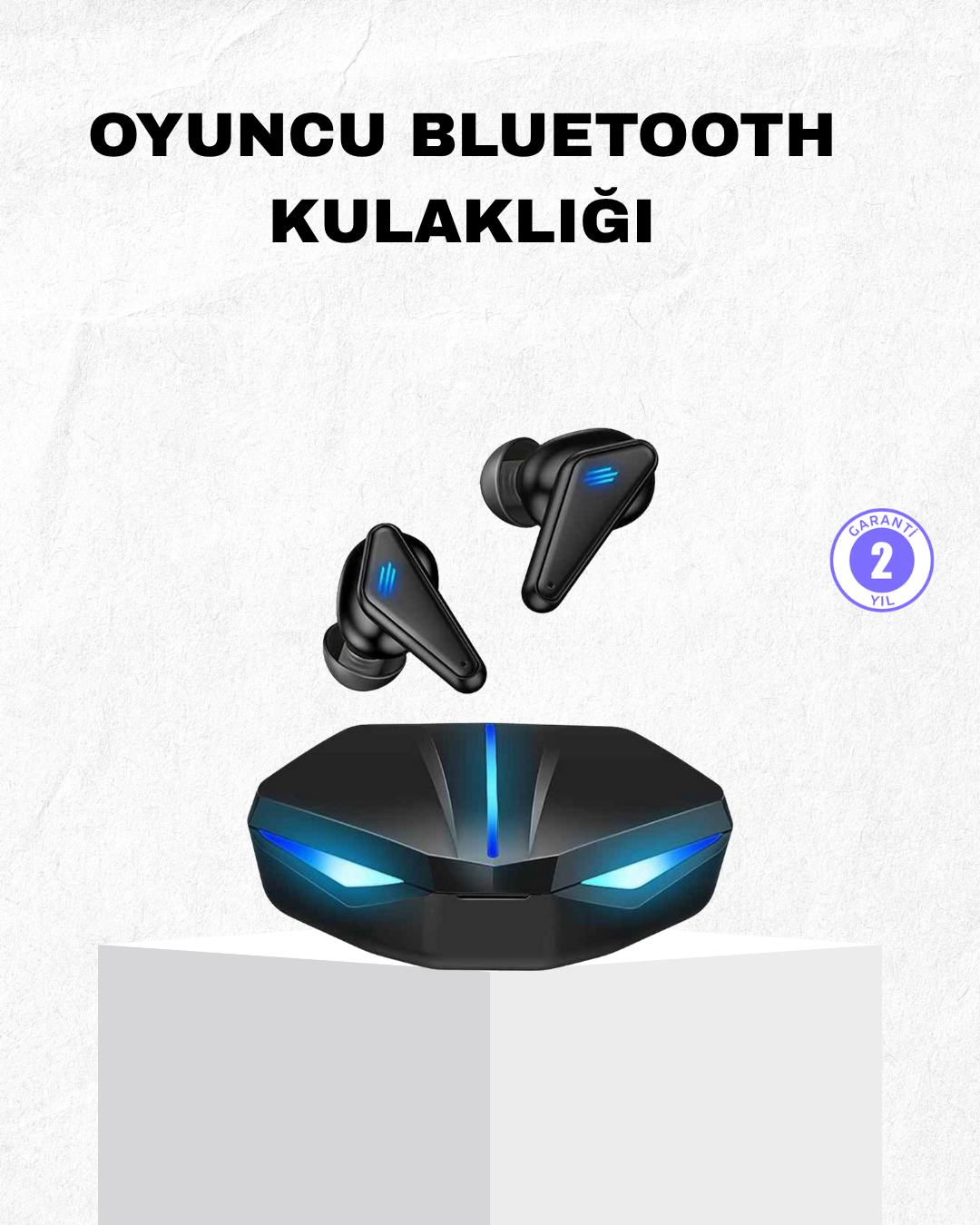 Oyuncu Bluetooth Kulaklık Tam Kablosuz Stereo LED Işıklı - Bayi Depom