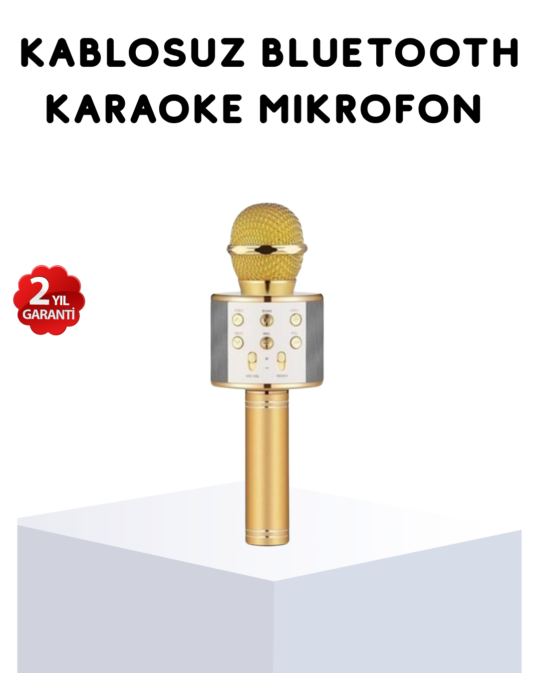 Karaoke Mikrofonu Bluetooth USB AUX Girişli Yankı Efektli - Bayi Depom Karaoke Mikrofonu Bluetooth USB AUX Girişli Yankı Efektli - Bayi Depom