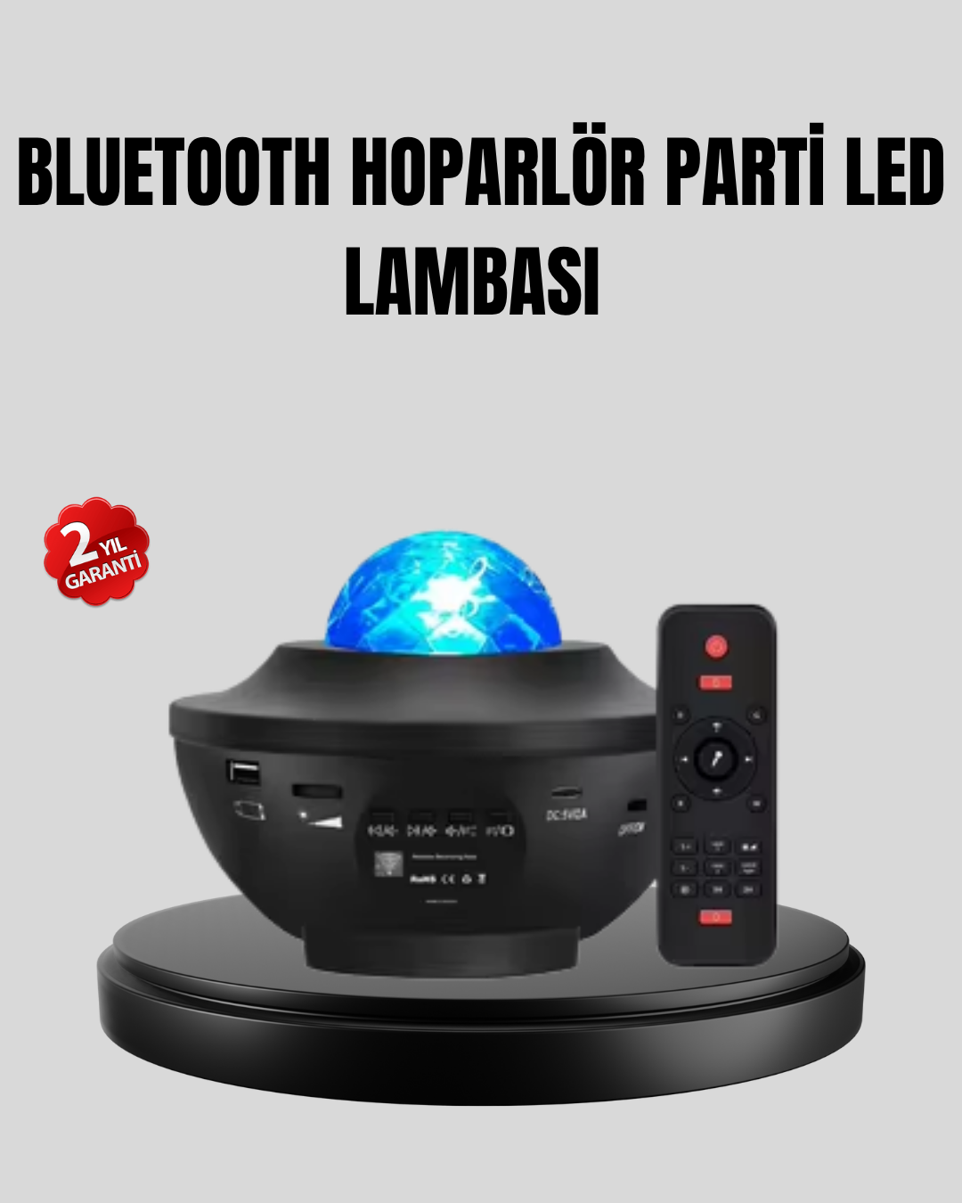 Yıldızlı Projektör Galaxy Efektli Ayarlanabilir Renkli Atmosfer Lambası - Bayi Depom