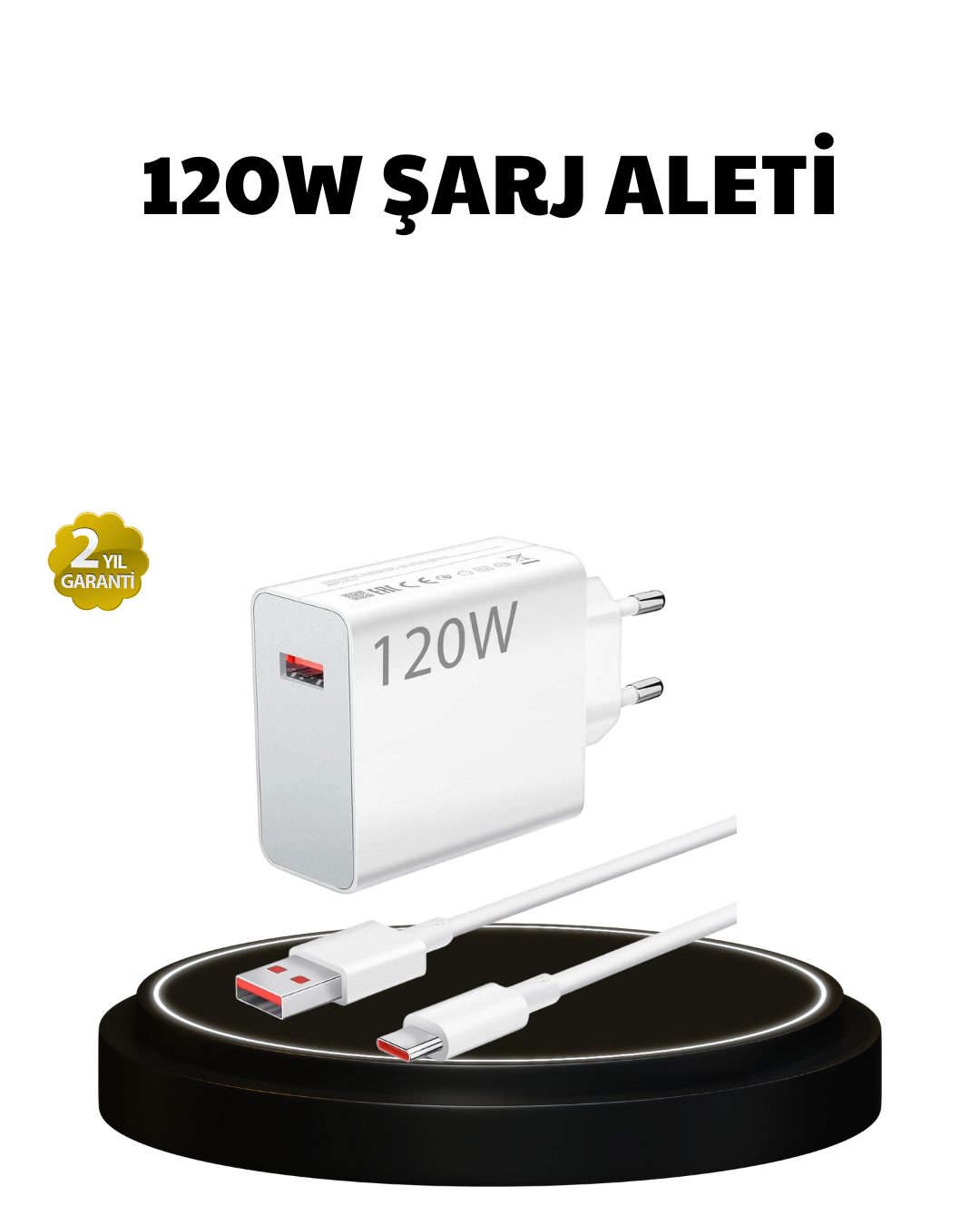 120W Ultra Hızlı Şarj Adaptörü USB-C Destekli Güçlü Şarj Teknolojisi - Bayi Depom 120W Ultra Hızlı Şarj Adaptörü USB-C Destekli Güçlü Şarj Teknolojisi - Bayi Depom